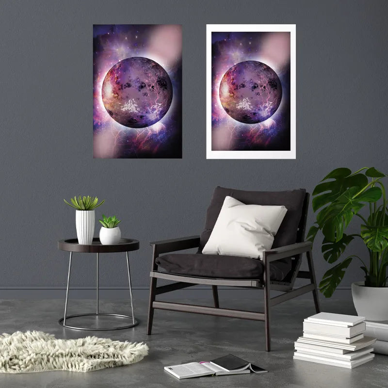 Affiche Murale Planète Violette