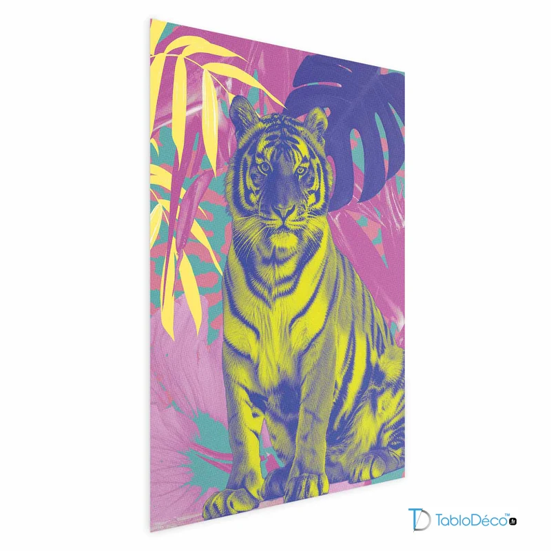 Affiche Tigre Couleurs Exotiques