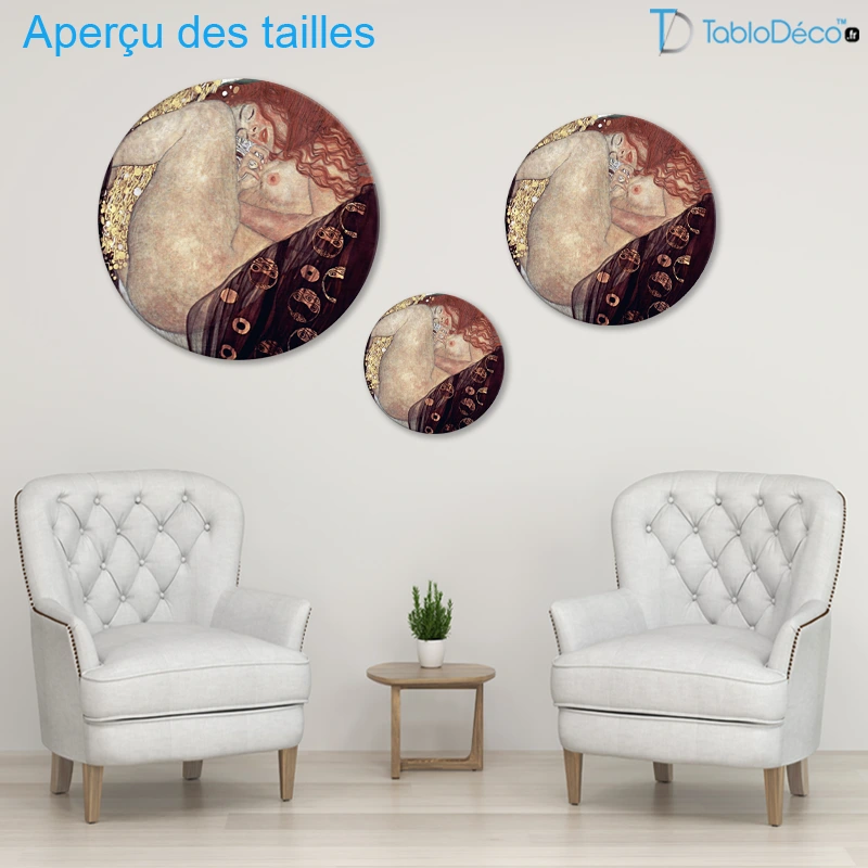 Tableau Rond - Danaé (Klimt)