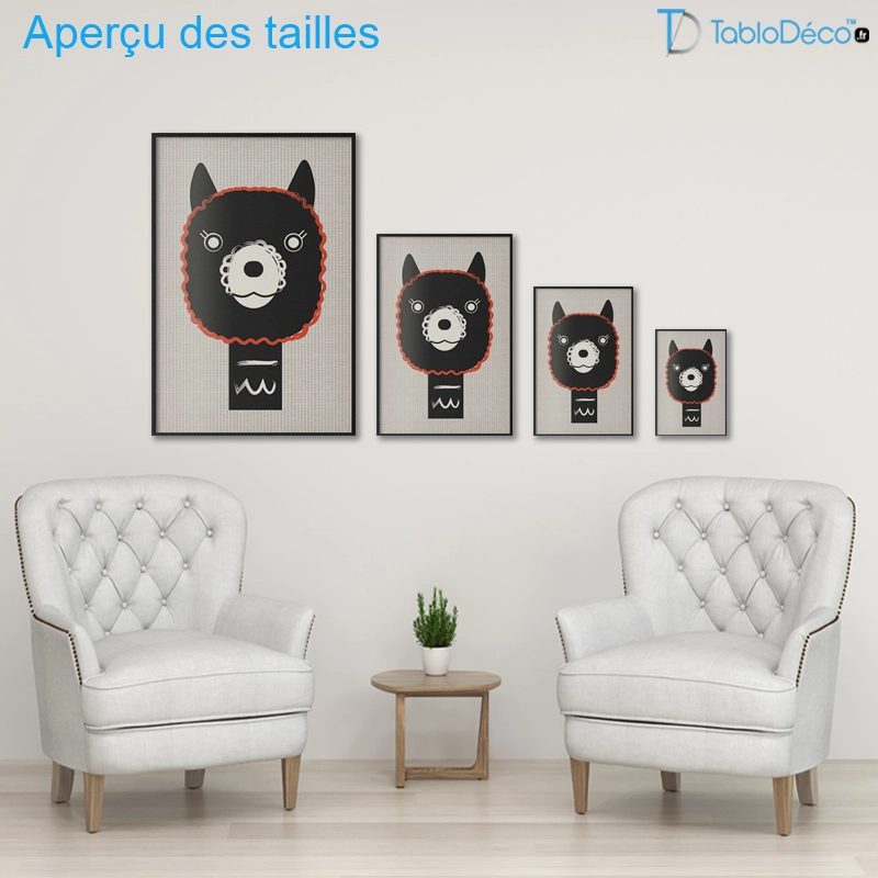 Poster Alpaga Rigolo