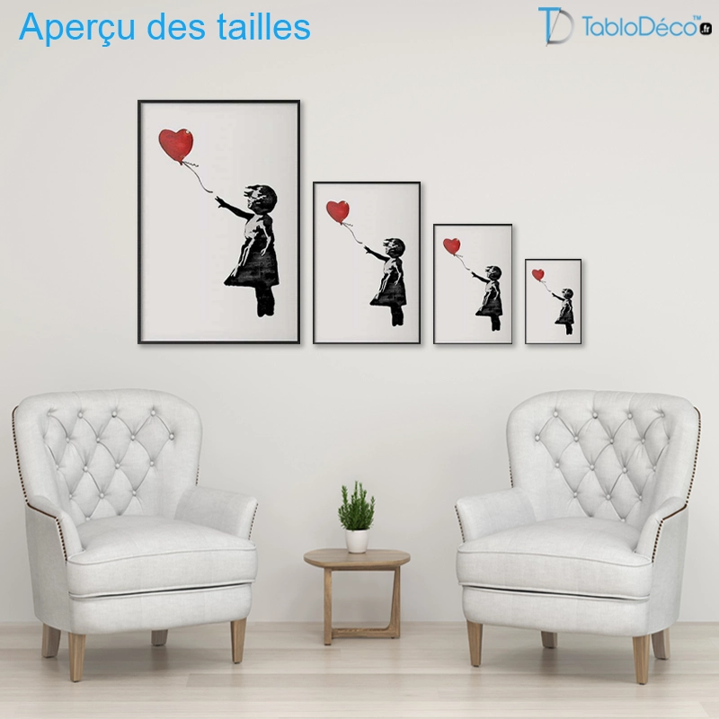 Poster Banksy "La Petite Fille au Ballon"