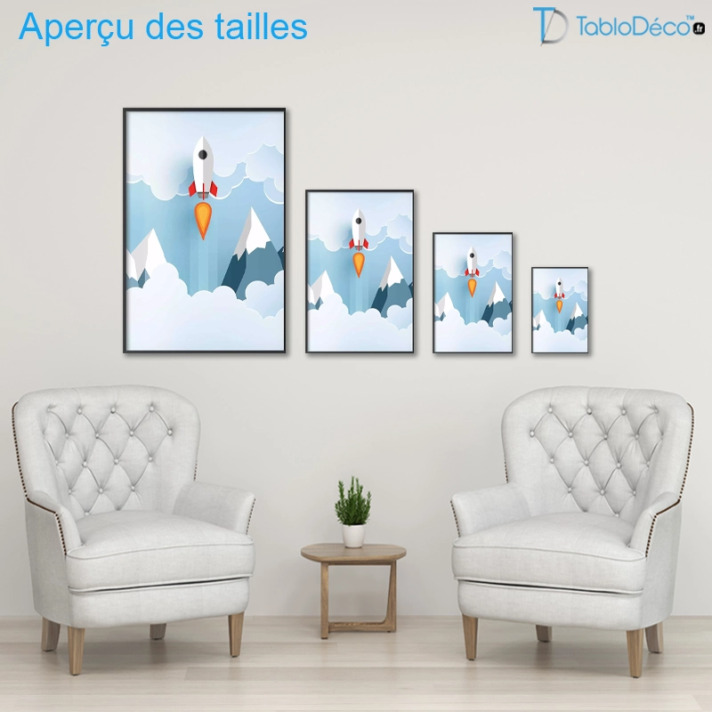 Poster Fusée pour Enfant