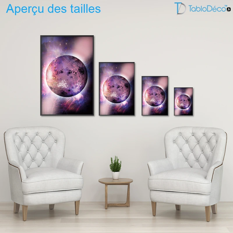 Poster Planète Violette