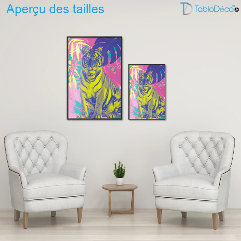 Poster Tigre Couleurs Exotiques
