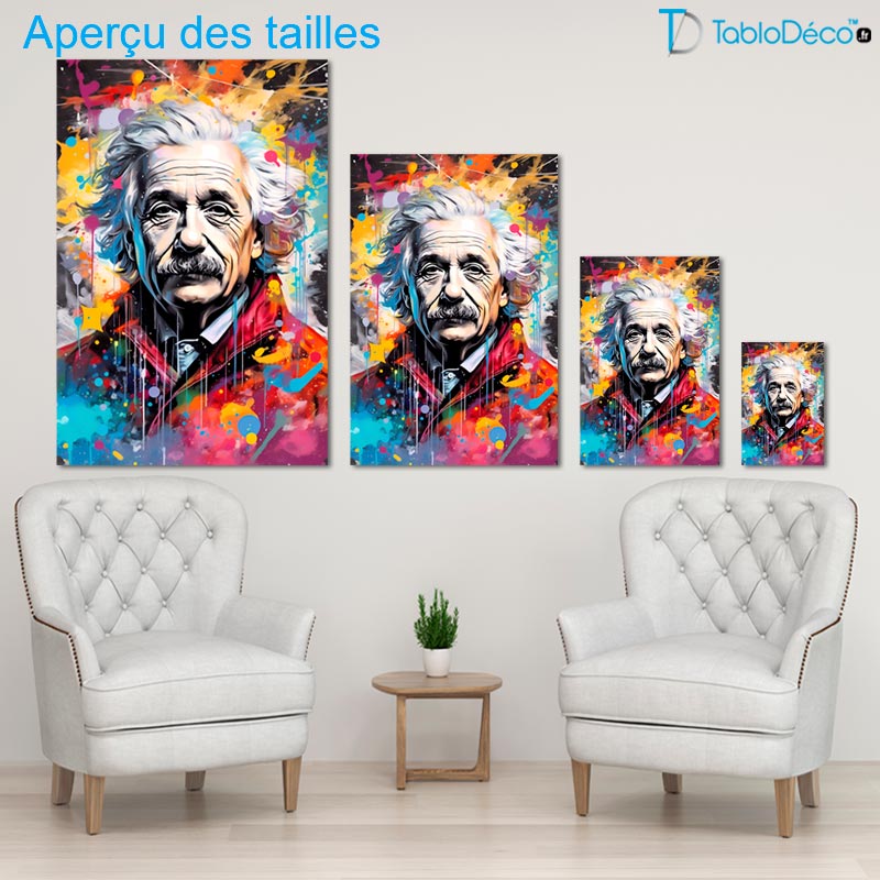 Tableau Albert Einstein Street Art