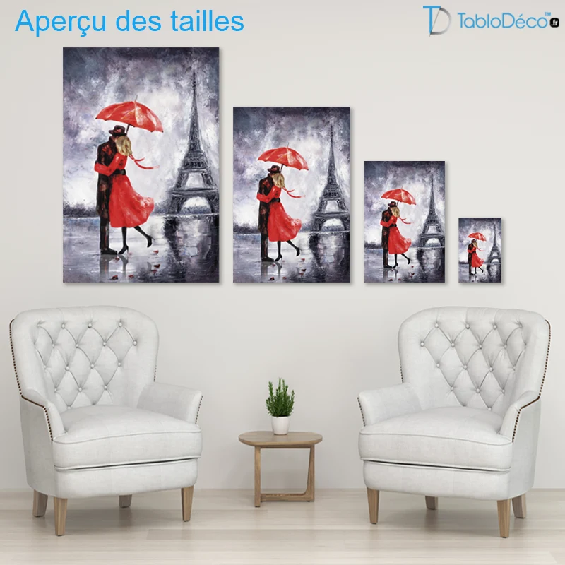 Tableau Amour à Paris