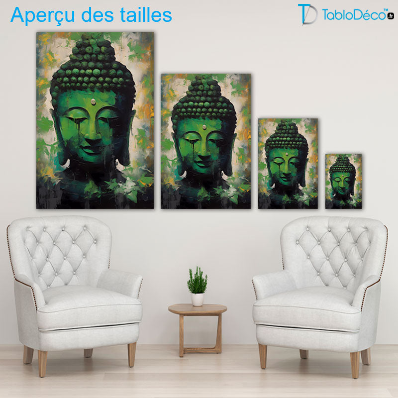 Tableau Bouddha Vert