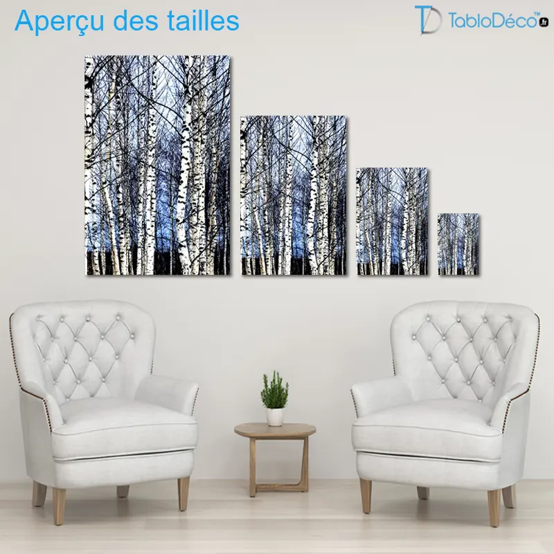 Tableau Forêt de Bouleaux