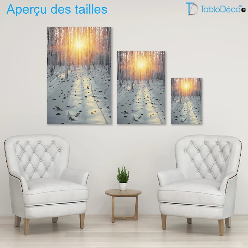 Tableau Forêt Enneigée