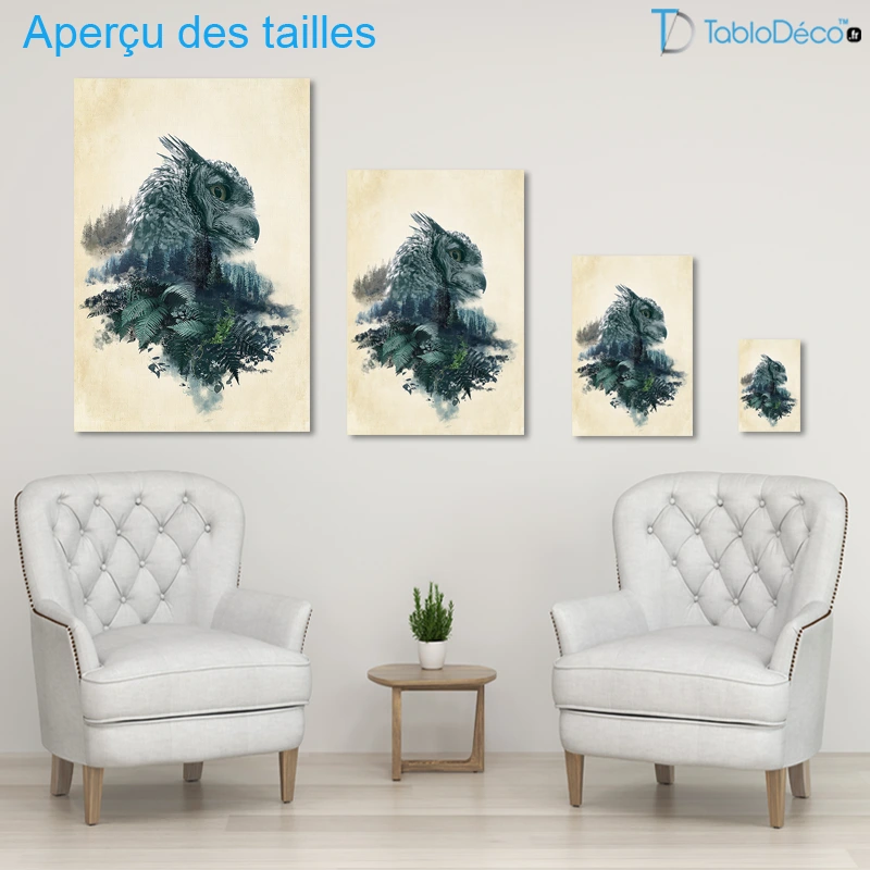 Tableau Hibou de la Sagesse