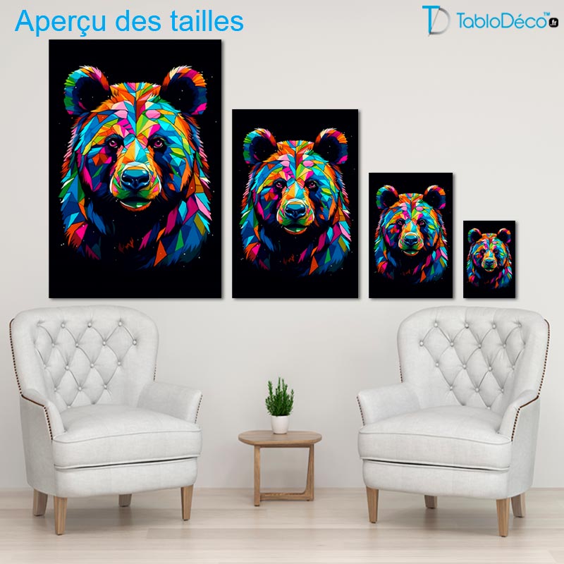 Tableau Ours Pop Art