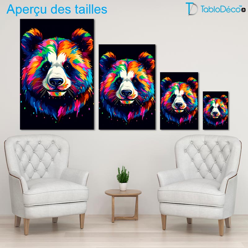 Tableau Panda Pop Art