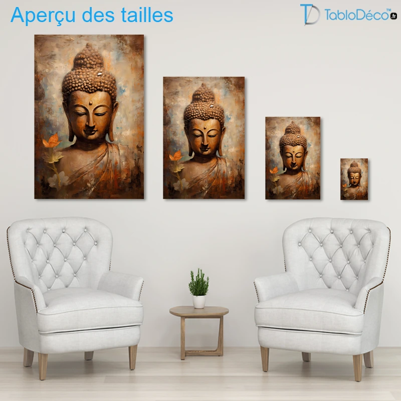 Tableau Bouddha Sérénité Asiatique