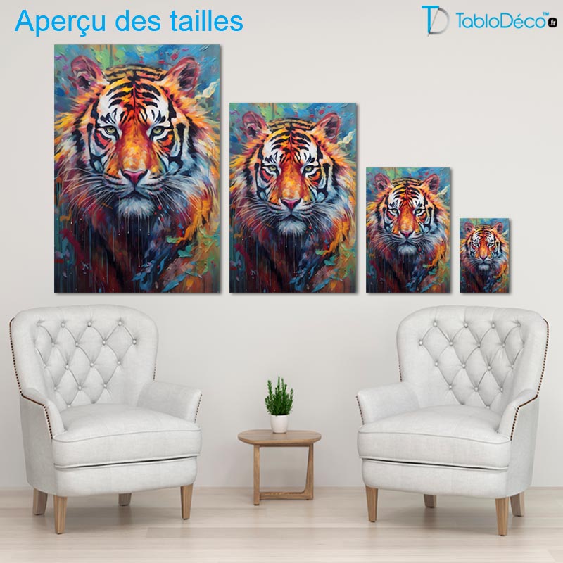 Tableau Peinture Tigre