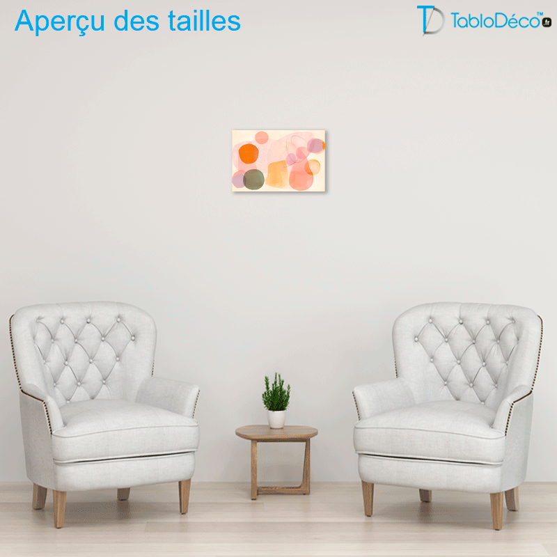 Tableau Scandinave Couleurs Pastels