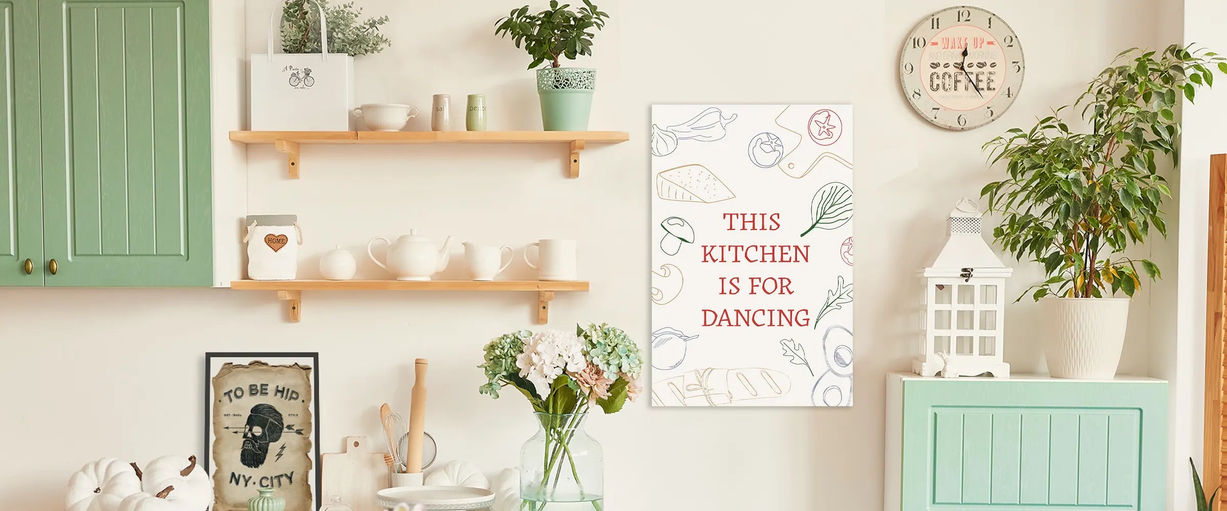 Bannière pour la collection de tableaux déco pour la cuisine - TabloDéco.fr