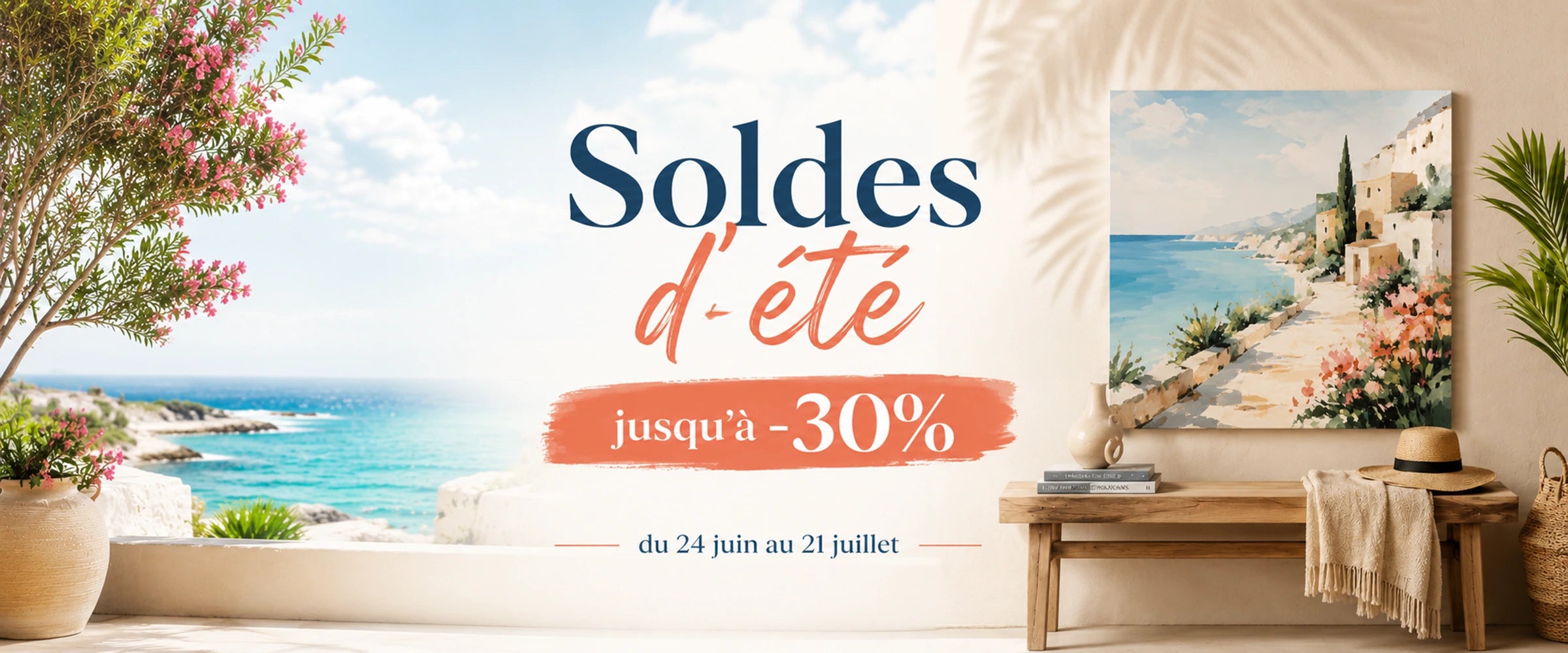 Bannière Soldes d'été 2026 - TabloDéco.fr