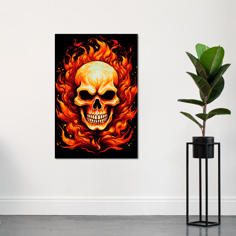 décoration tête de mort pas chère - TabloDéco.fr