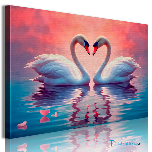 Acheter une Décoration avec des Cygnes pour une Chambre de Fille - TabloDéco.fr