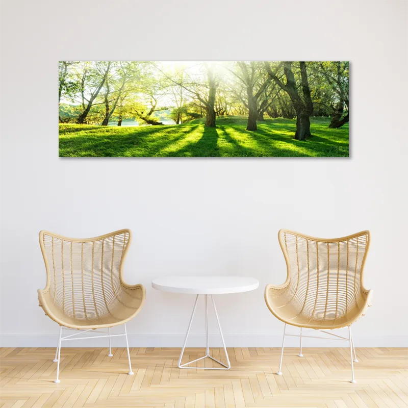 Grand Tableau d'une Forêt Lumineuse - TabloDéco.fr