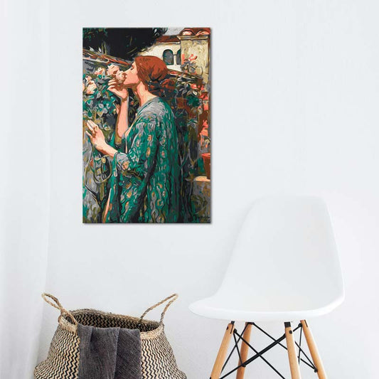 Toile peinture à peindre soi-même de L'âme de la Rose de John William Waterhouse - TabloDéco.fr