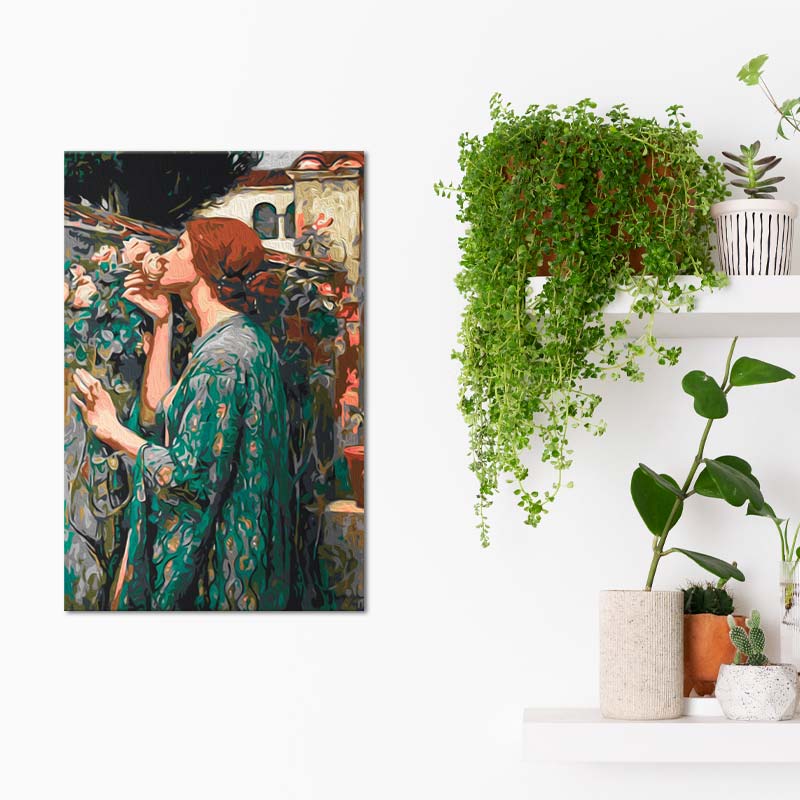 Peinture par numéros : L'âme de la Rose de John William Waterhouse - TabloDéco.fr