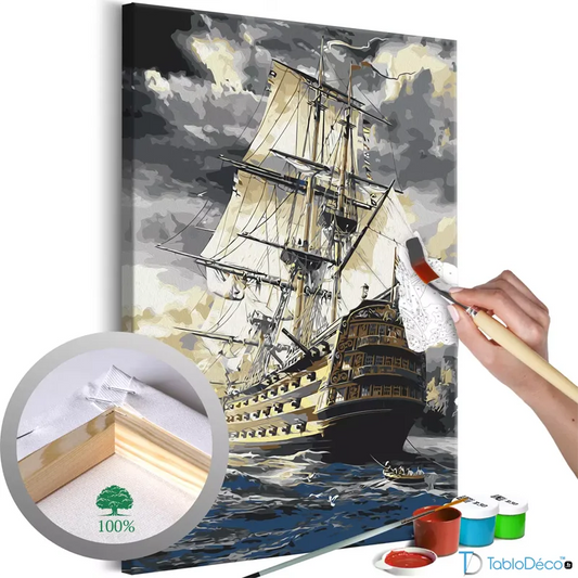 Peinture par numéros Navire en mer