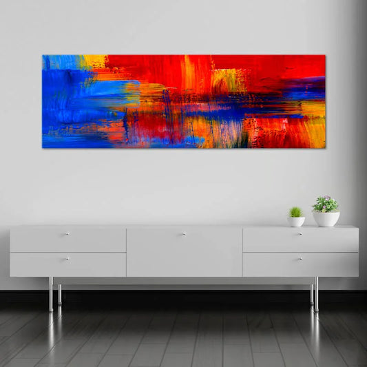 Peinture décorative sur toile Panoramique Abstraite - TabloDéco.fr