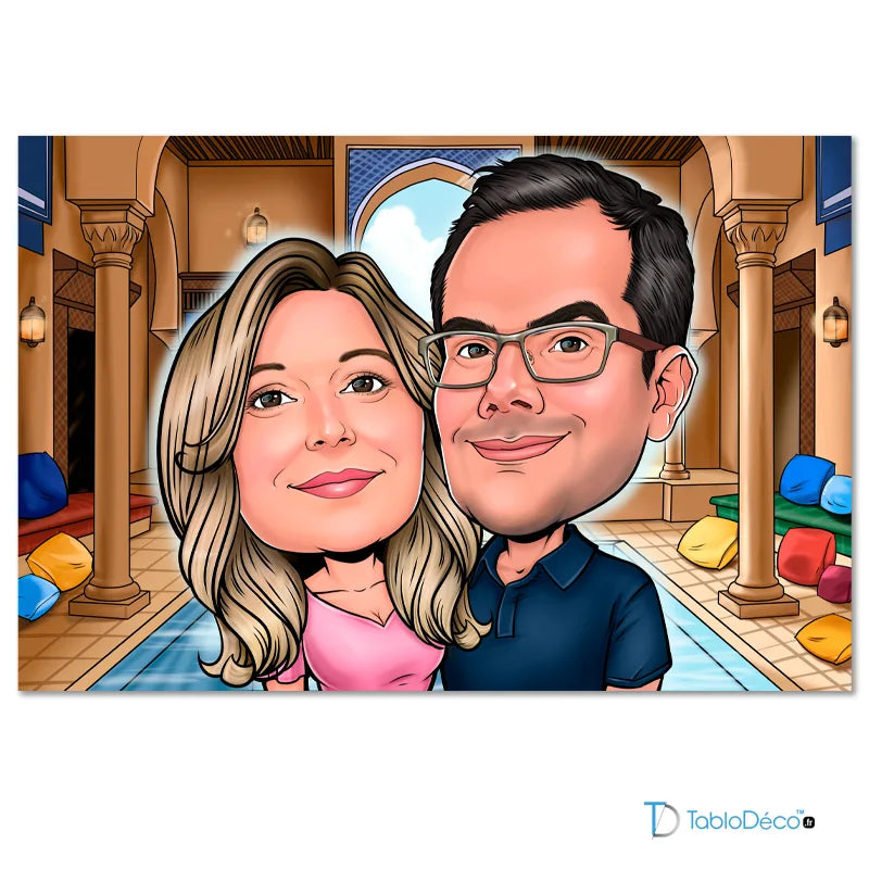 Portrait Caricature sur toile