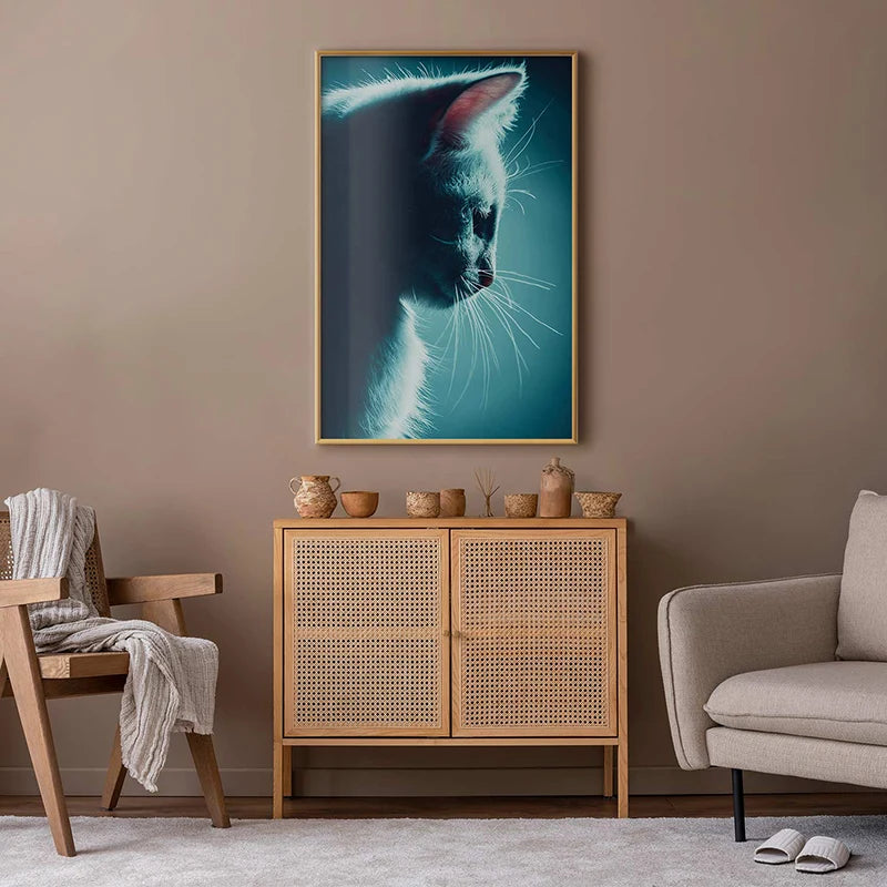 Poster Déco avec un Chat de Nuit