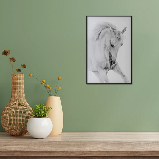 Poster Déco Cheval Blanc Sauvage