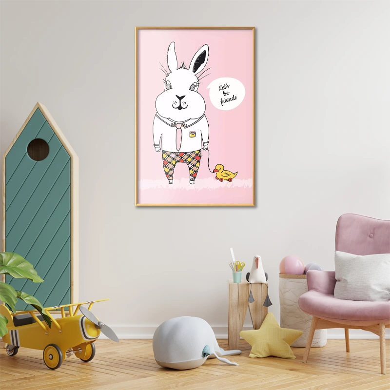 Poster Lapin Amical