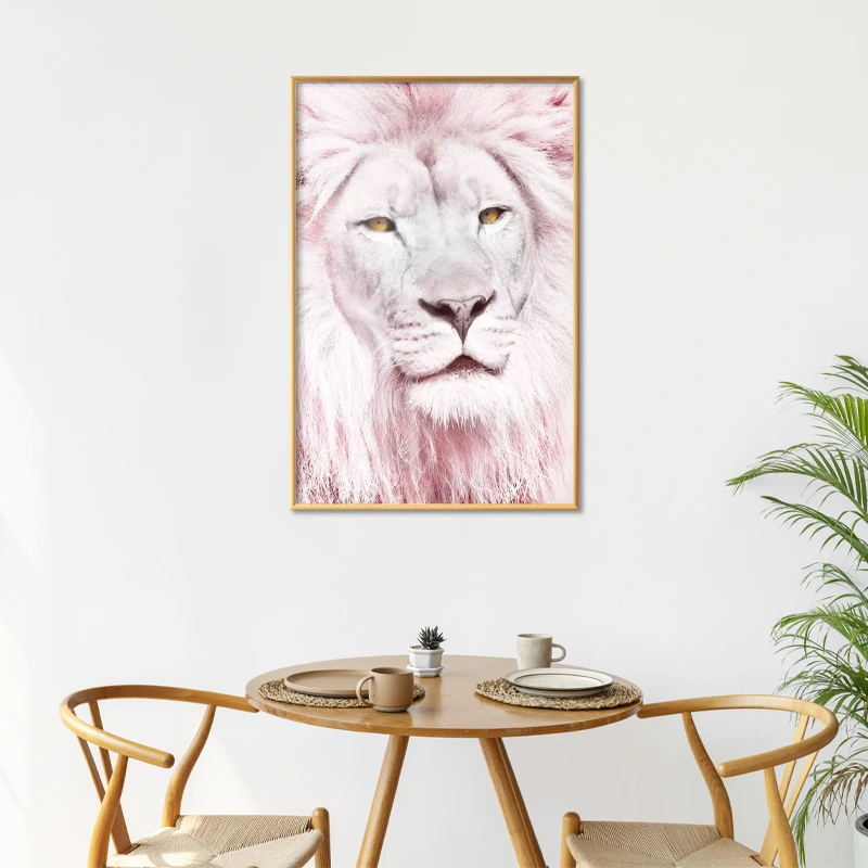 Poster encadré Lion La Force Tranquille