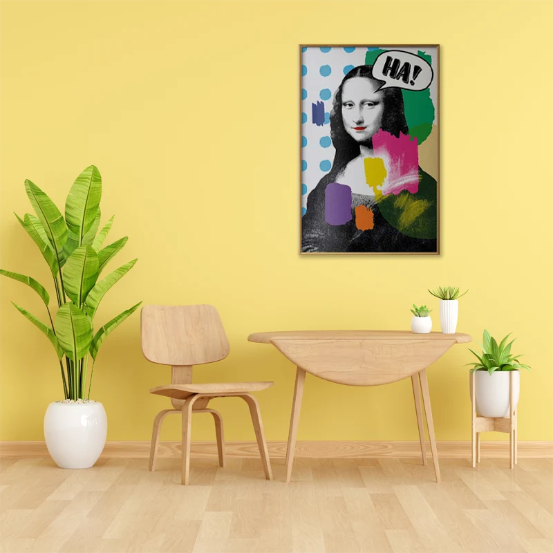 Poster encadré de Mona Lisa style Pop Art