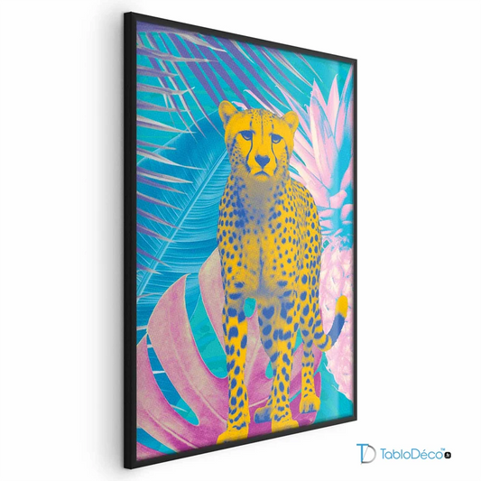 Poster Guépard Couleurs Exotiques