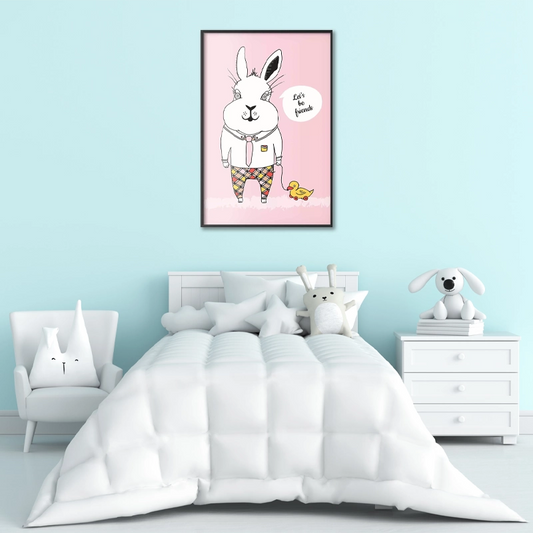 Poster Lapin Amical
