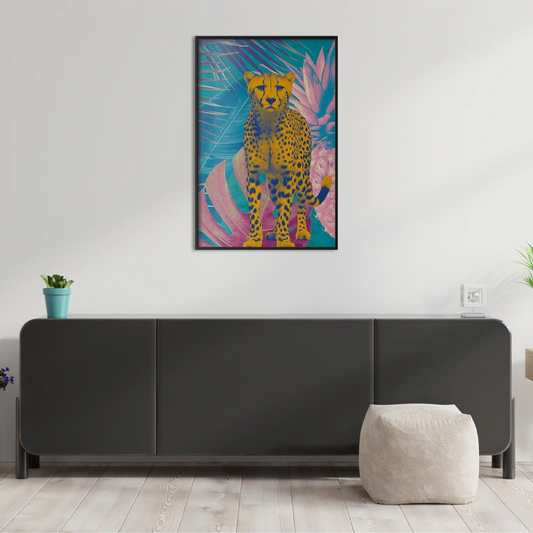 Poster Guépard Couleurs Exotiques