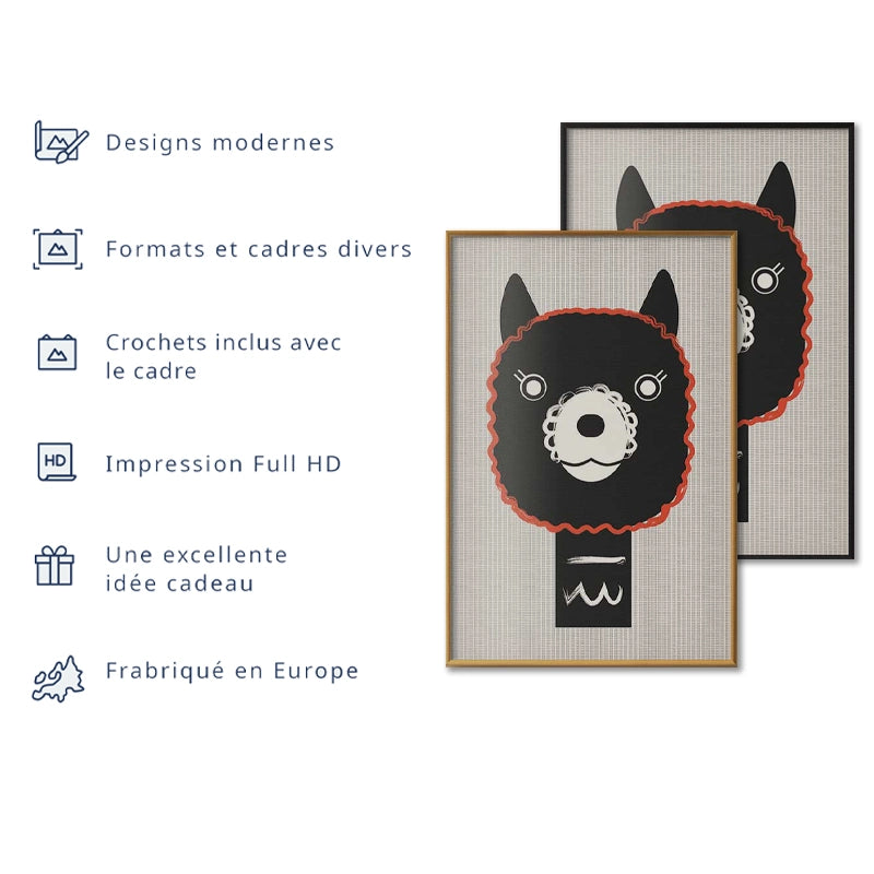 Poster Alpaga Rigolo