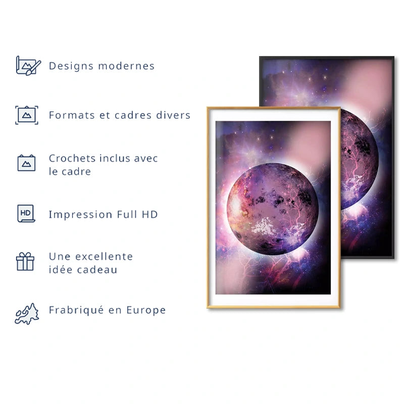 Poster Planète Violette