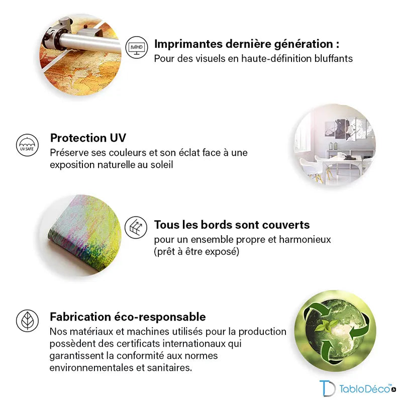 Tableau Foret en 5 parties