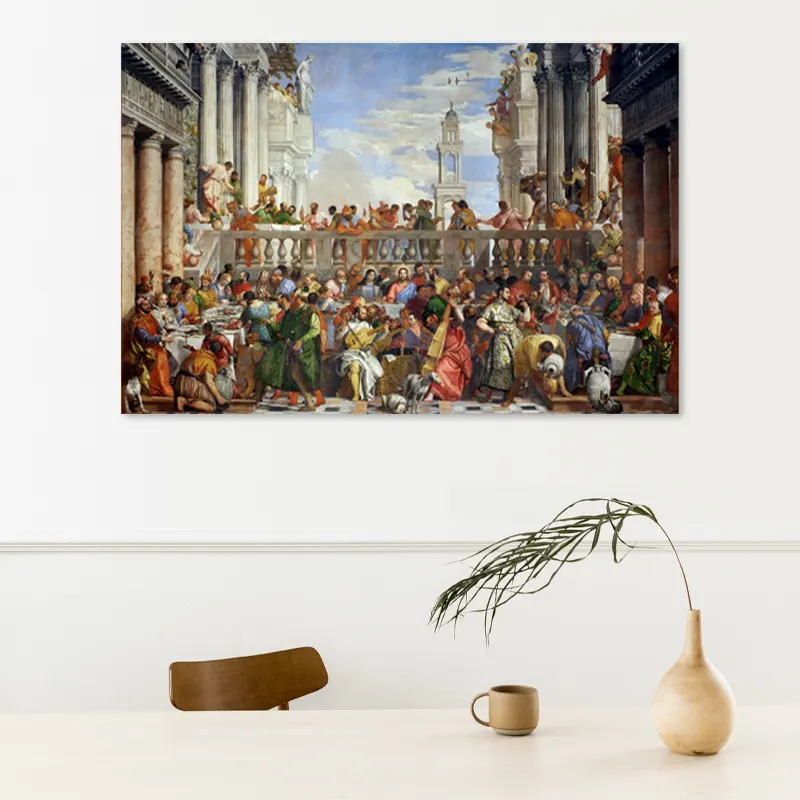 Reproduction sur toile des Noces de Cana (Paul Véronèse) - TabloDéco.fr
