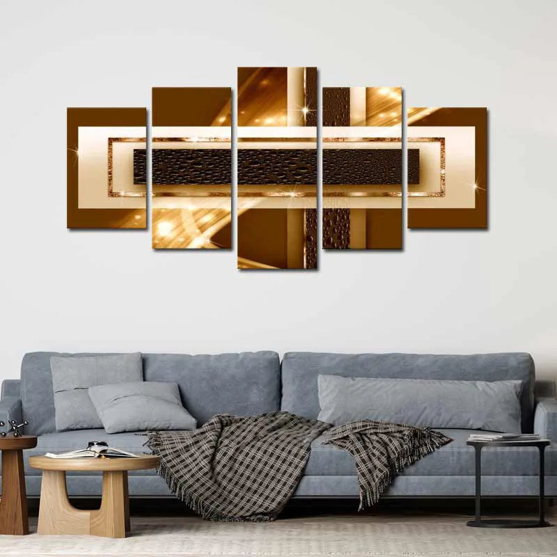 Tableau Abstrait Brun - TabloDéco.fr
