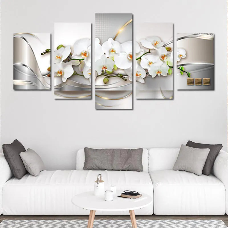 Tableau Abstrait Fleurs - TabloDéco.fr
