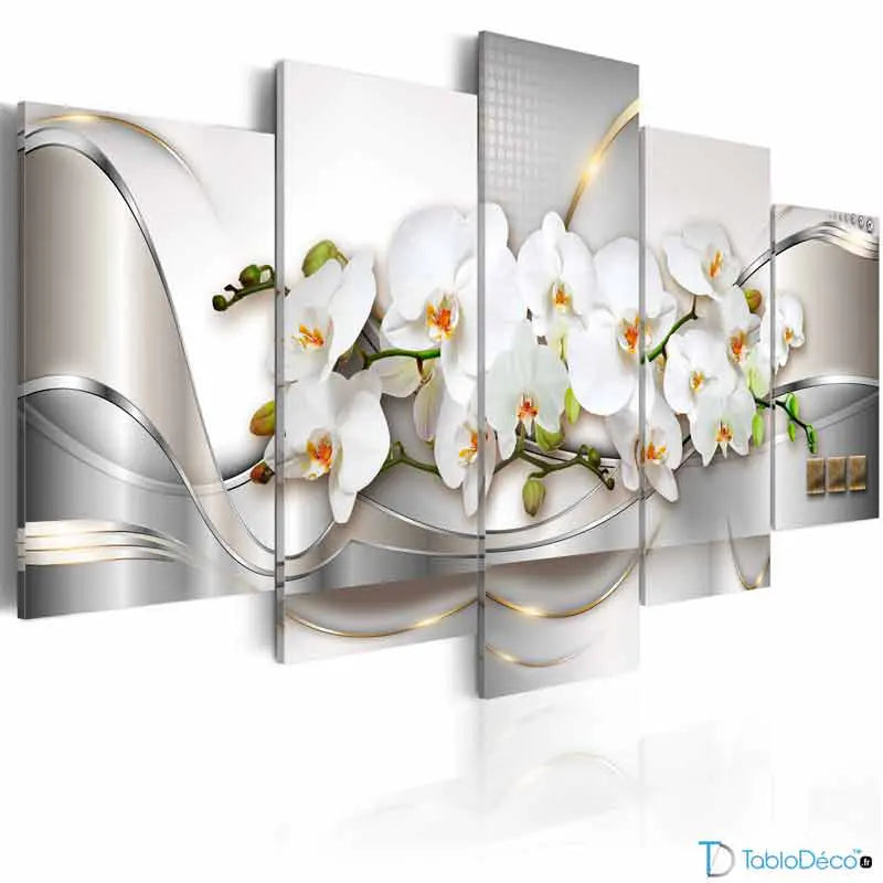 Acheter un Tableau Abstrait avec des Fleurs - TabloDéco.fr