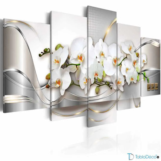 Acheter un Tableau Abstrait avec des Fleurs - TabloDéco.fr