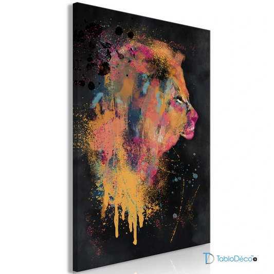 Acheter un Tableau Abstrait d'un Lion - TabloDéco.fr