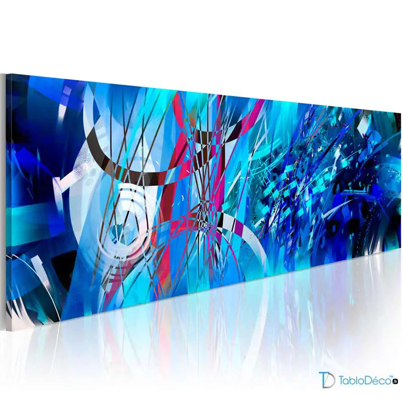 Acheter un Tableau Abstrait Moderne Bleu - TabloDéco.fr 