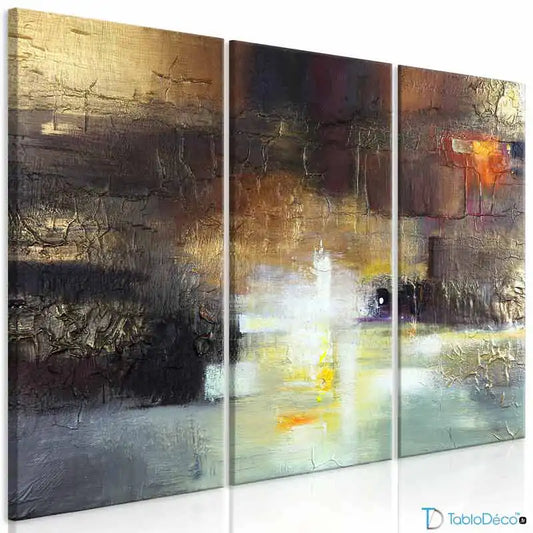 Acheter un Tableau Abstrait en 3 parties - TabloDéco.fr
