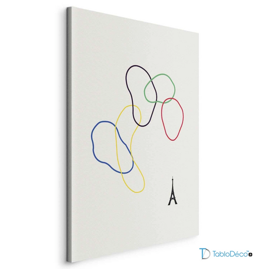 Tableau Anneaux Olympiques Minimalistes