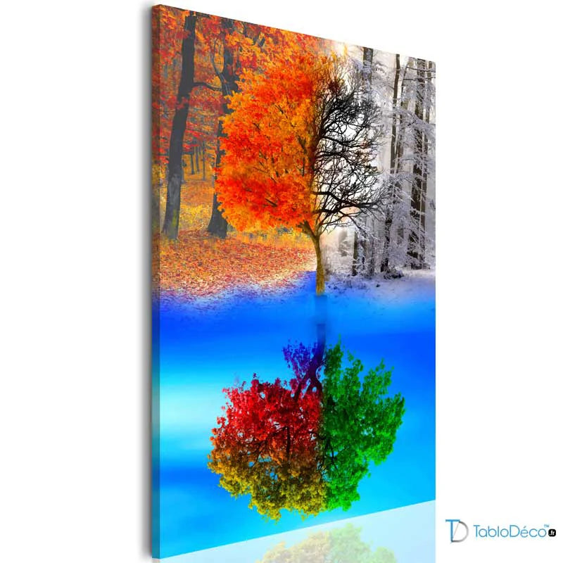 Acheter un Tableau Arbre 4 Saisons - TabloDéco.fr